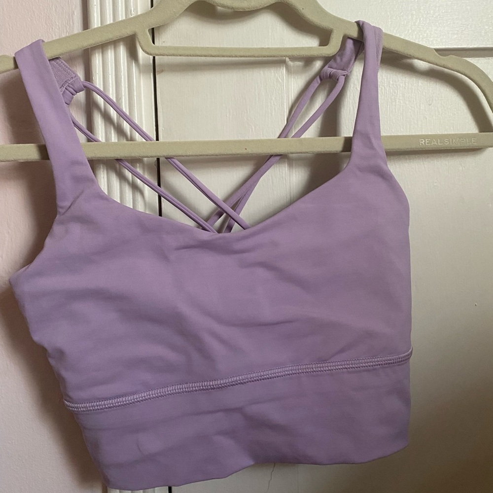 Purple Lululemon sports bra